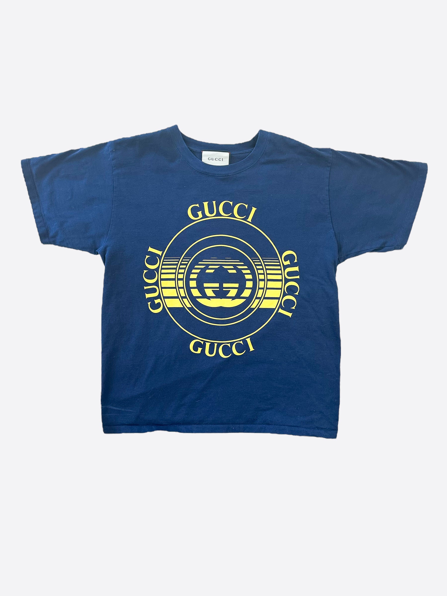 GUCCI offers BLUE DISK PRINT T-SHIRT