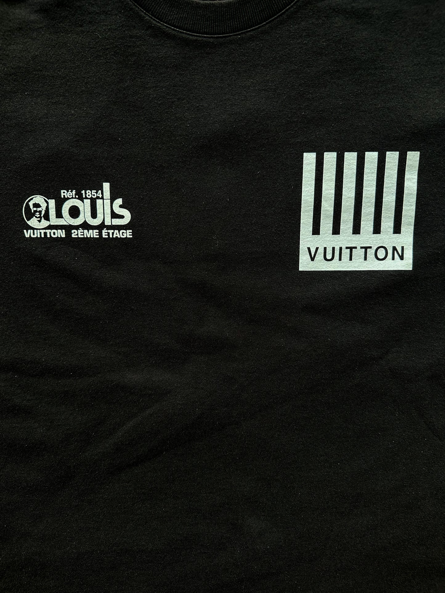 Louis Vuitton Black Barcode Logo T-Shirt