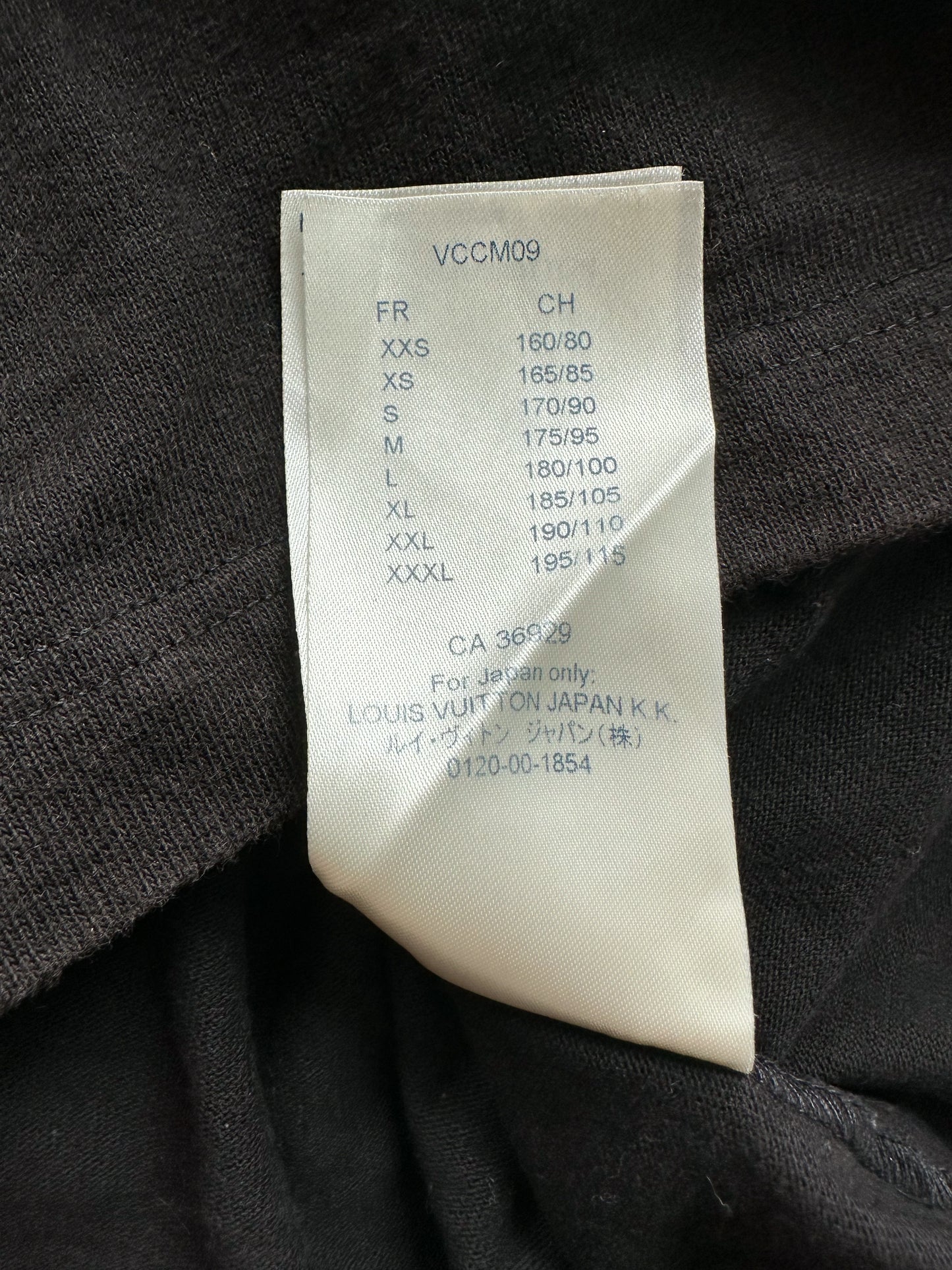 Louis Vuitton Black Barcode Logo T-Shirt