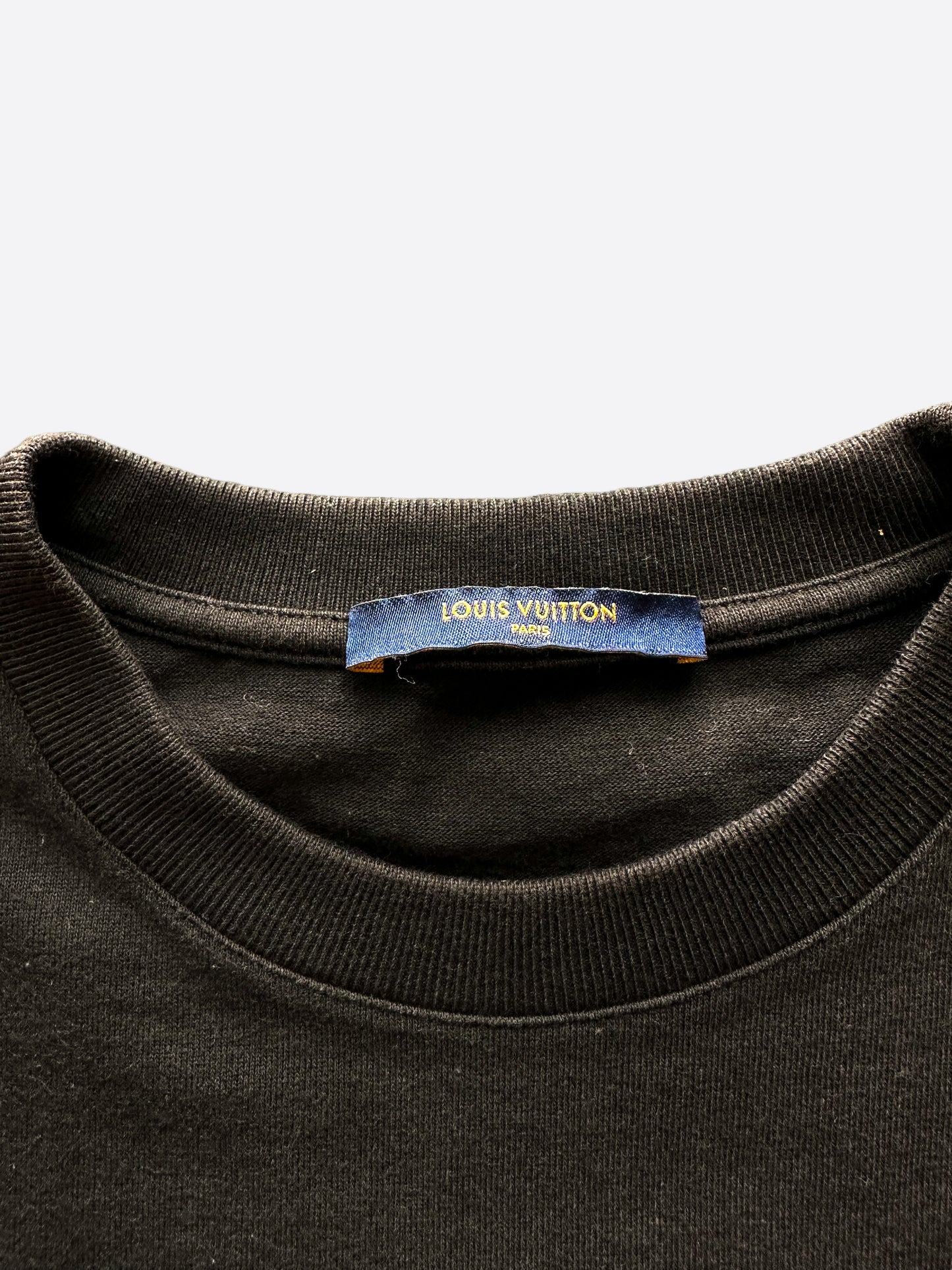 Louis Vuitton Black Barcode Logo T-Shirt