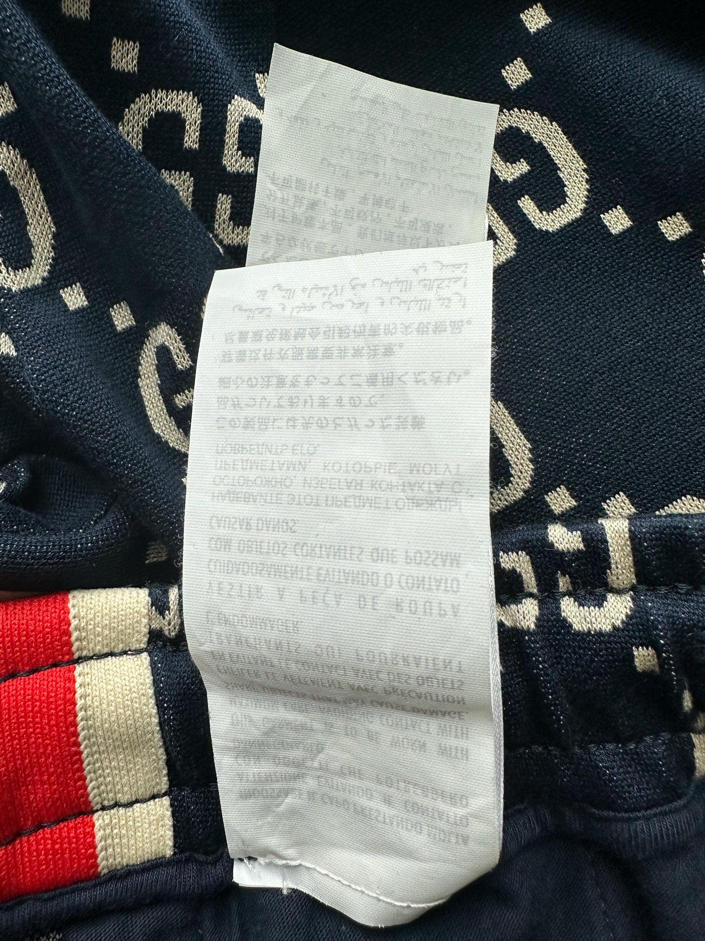 Gucci Blue & White GG Monogram Trackpants