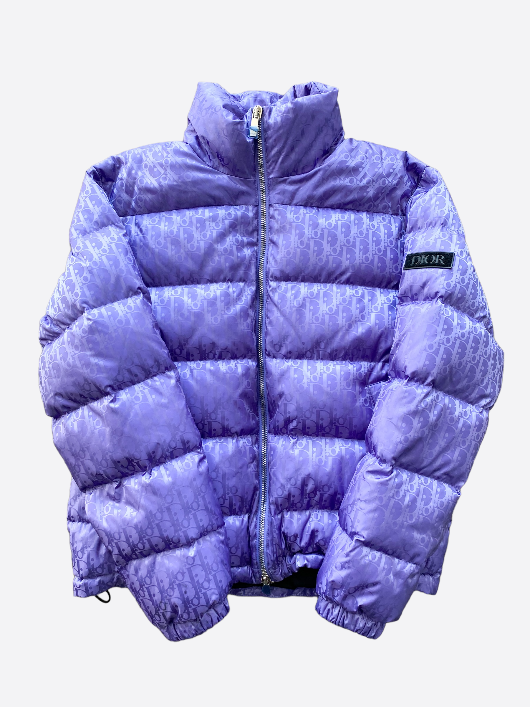 Dior Oblique Purple Puffer Jacket – Savonches