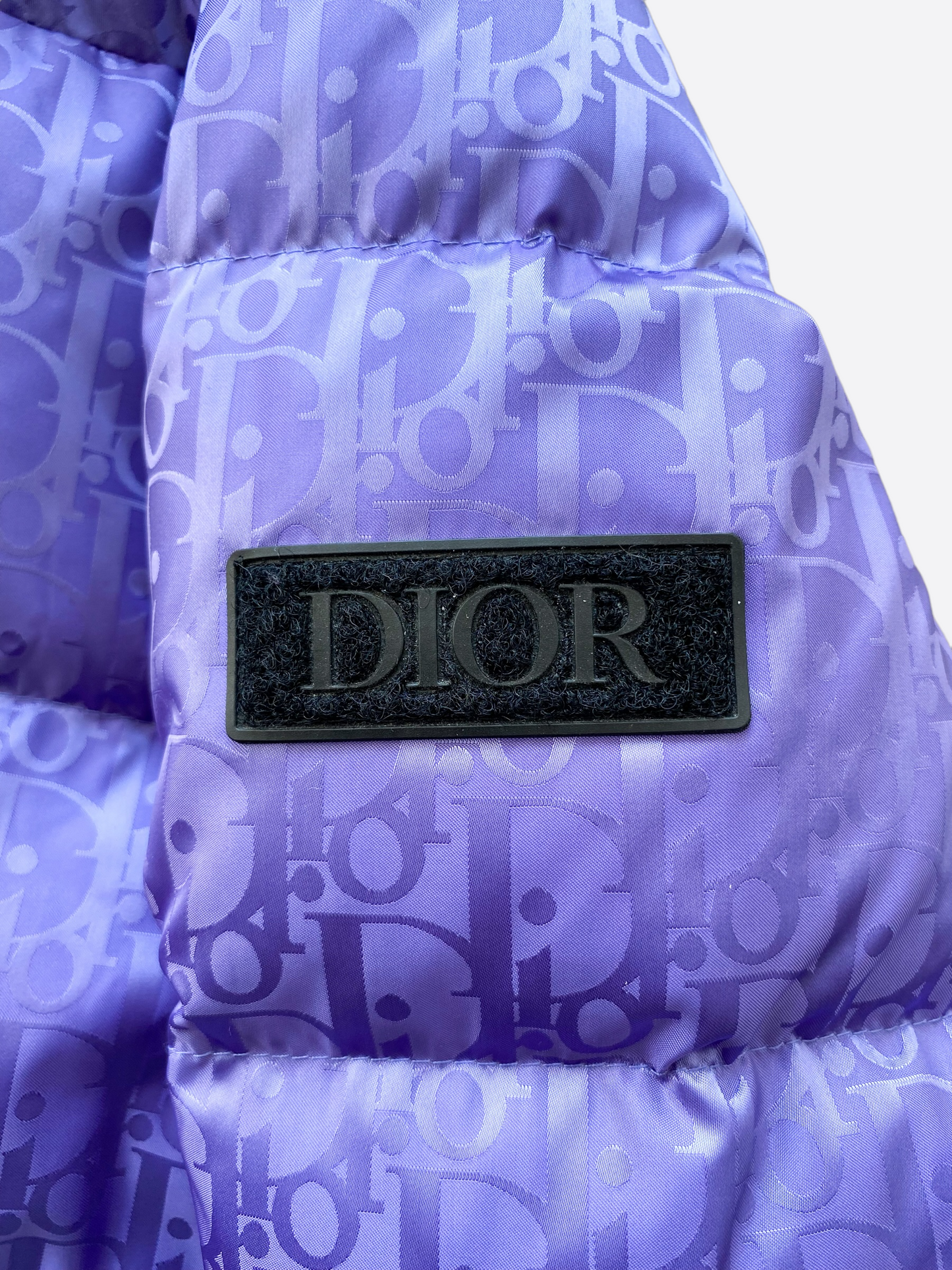 Dior Oblique Purple Puffer Jacket