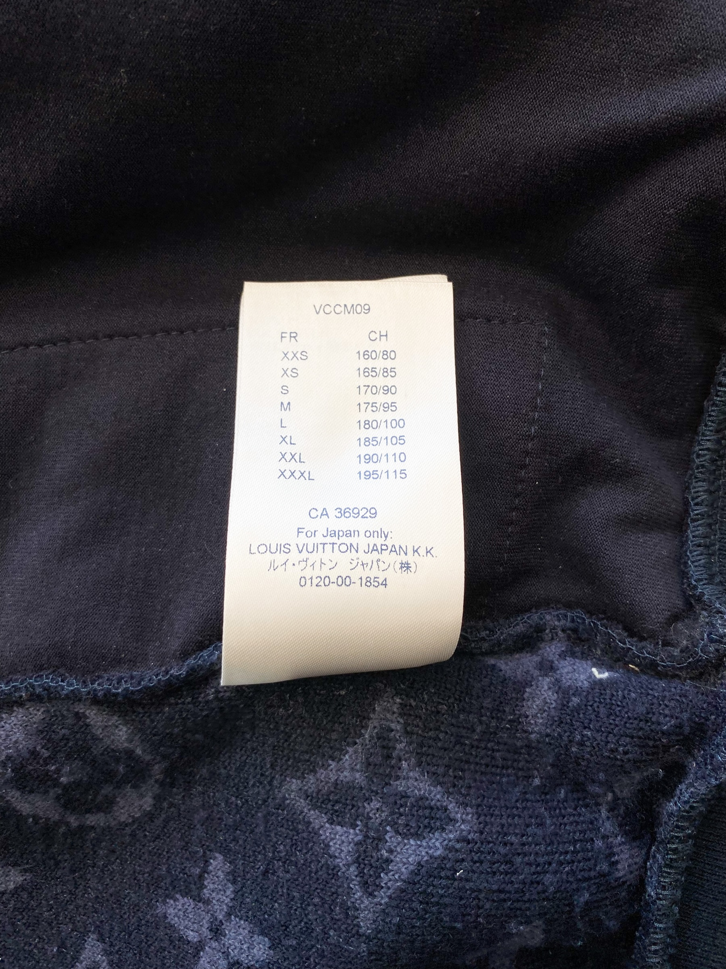 Louis Vuitton Navy Monogram Fleece