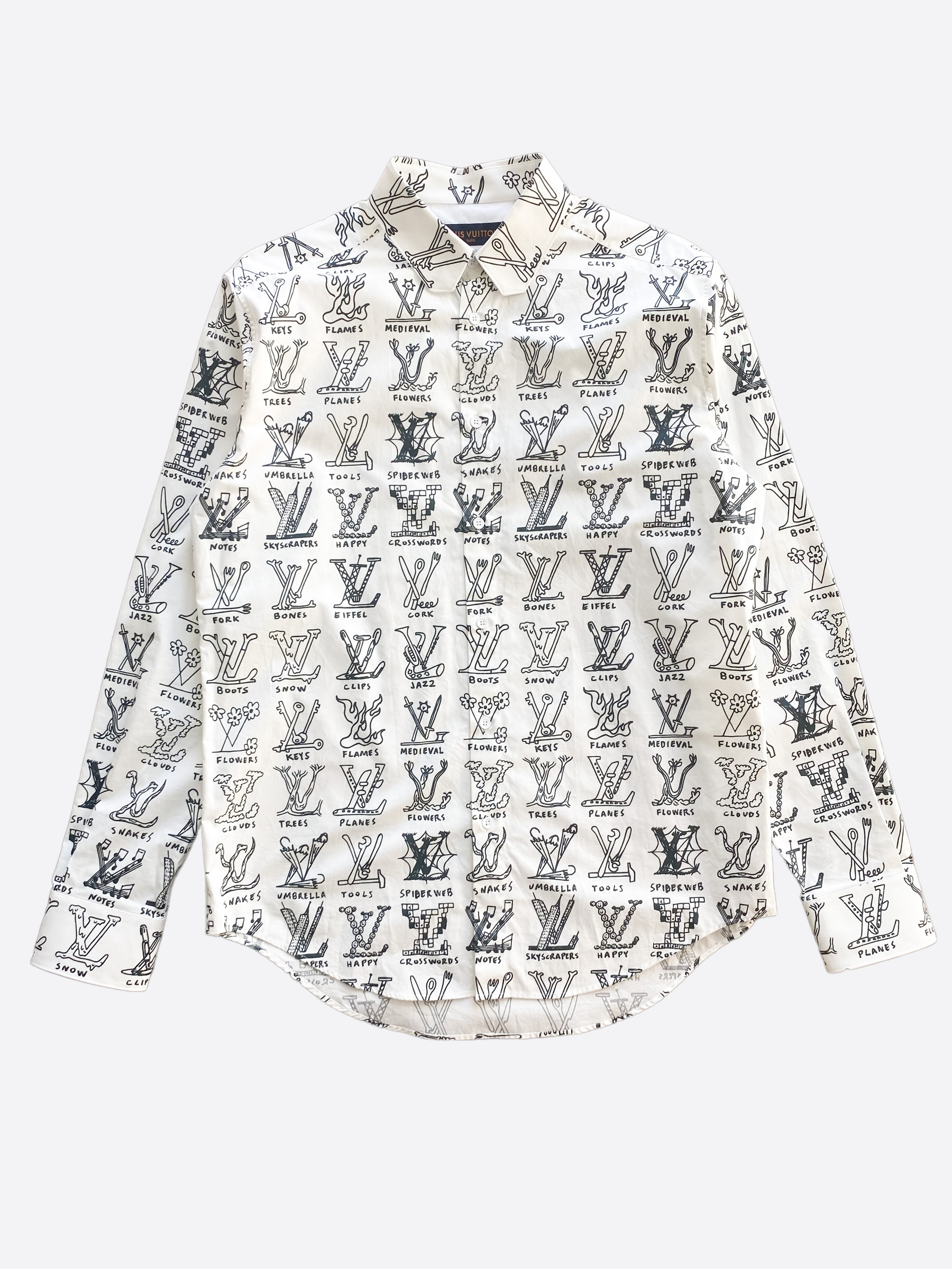 Louis Vuitton Multicolor Monogram Button Up Shirt – Savonches