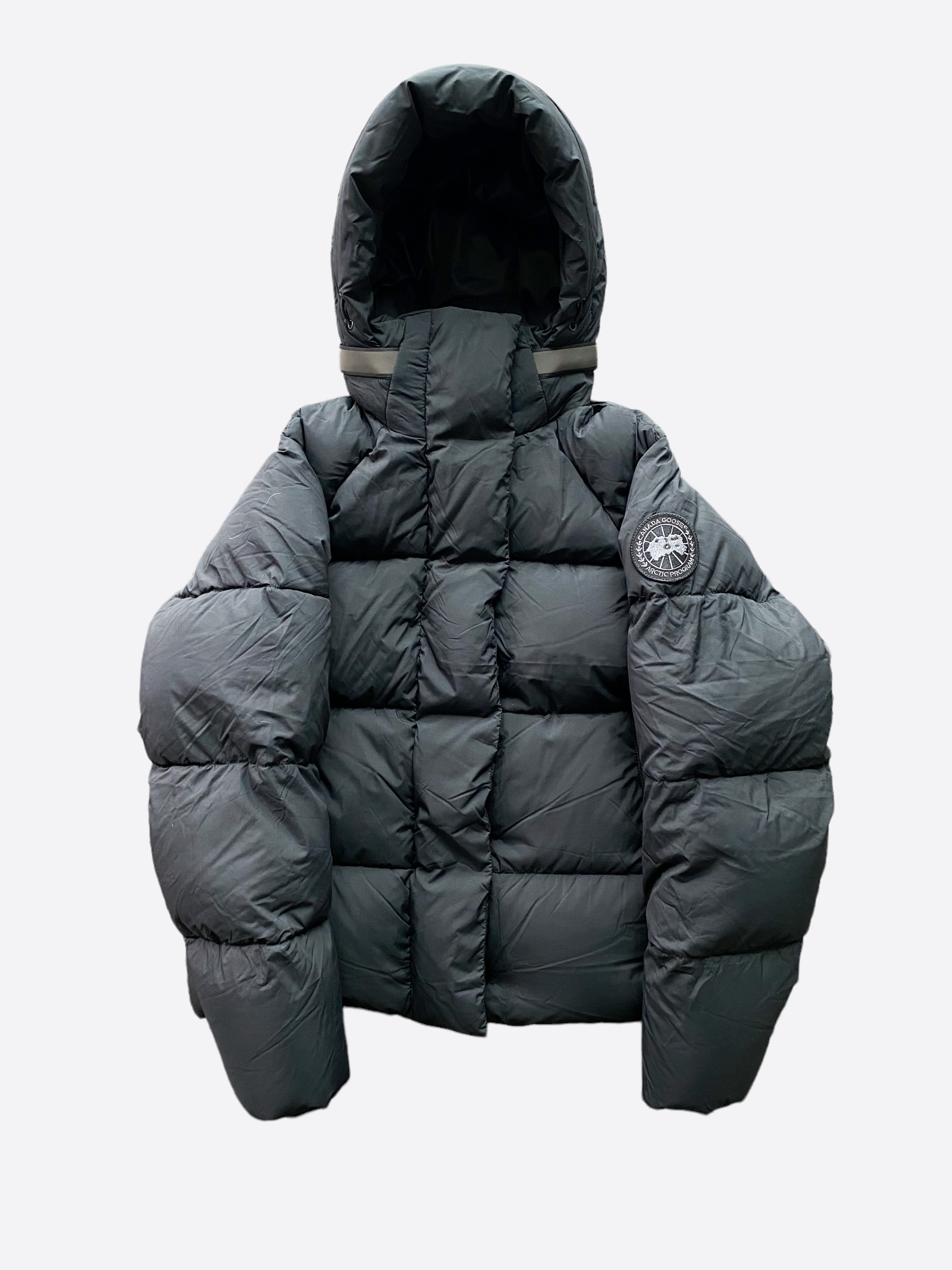 Canada goose black clearance label rowley parka