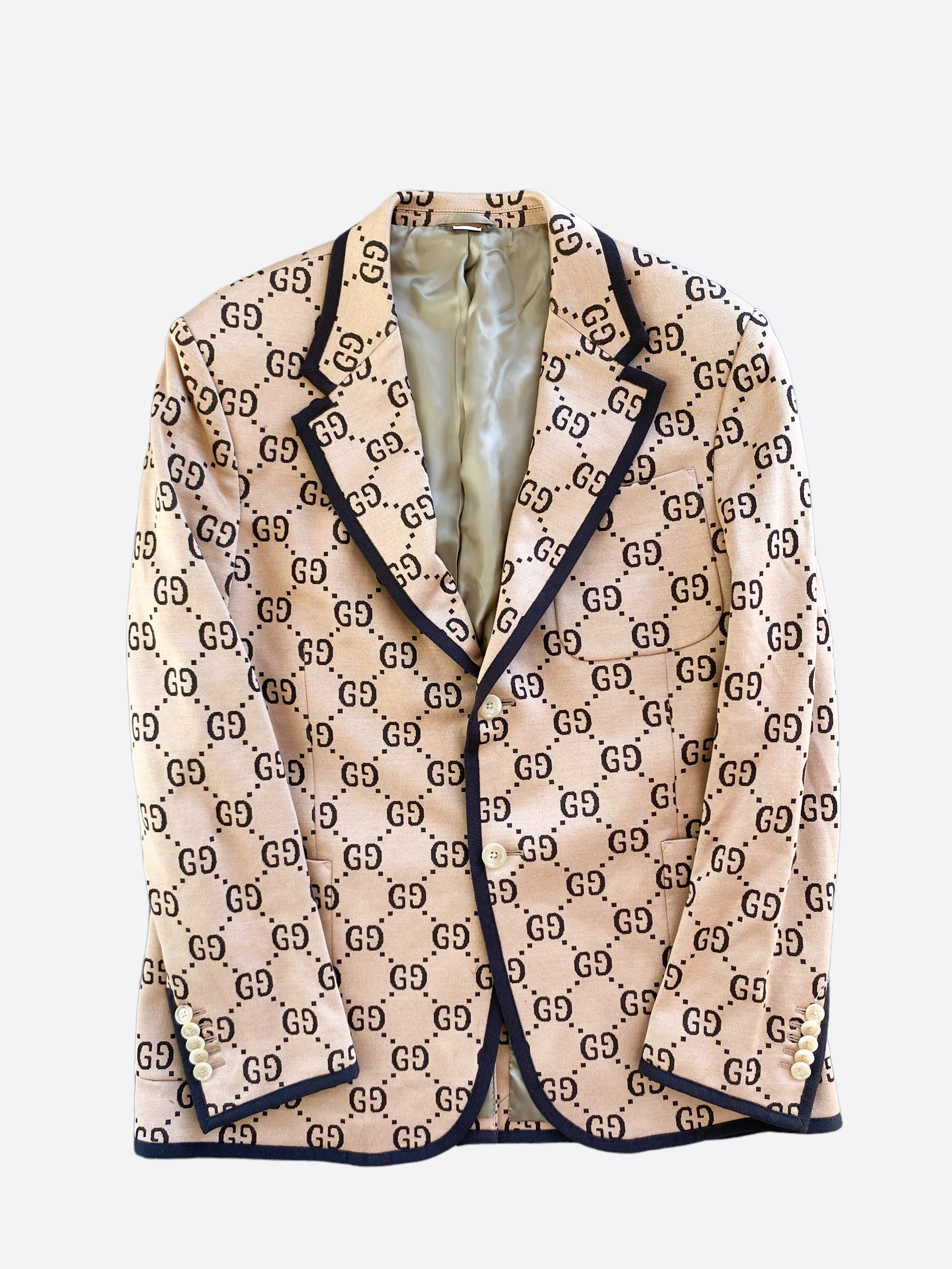 Gucci monogram blazer best sale