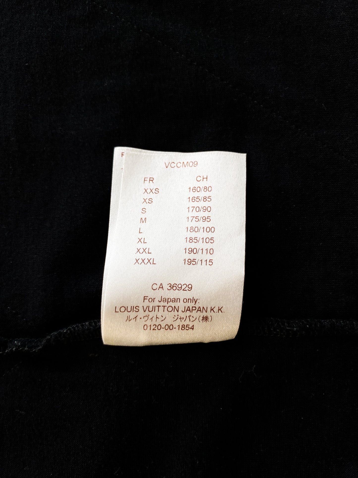 Louis Vuitton Fragment Black Embroidered Tee