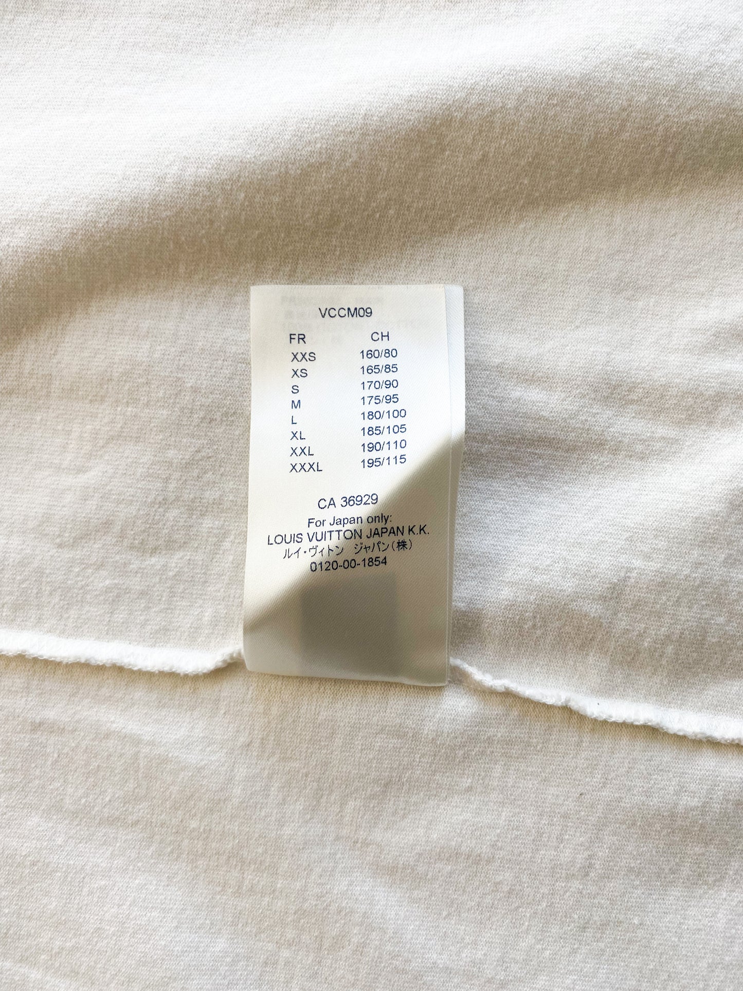 Louis Vuitton White Barcode Logo Tee