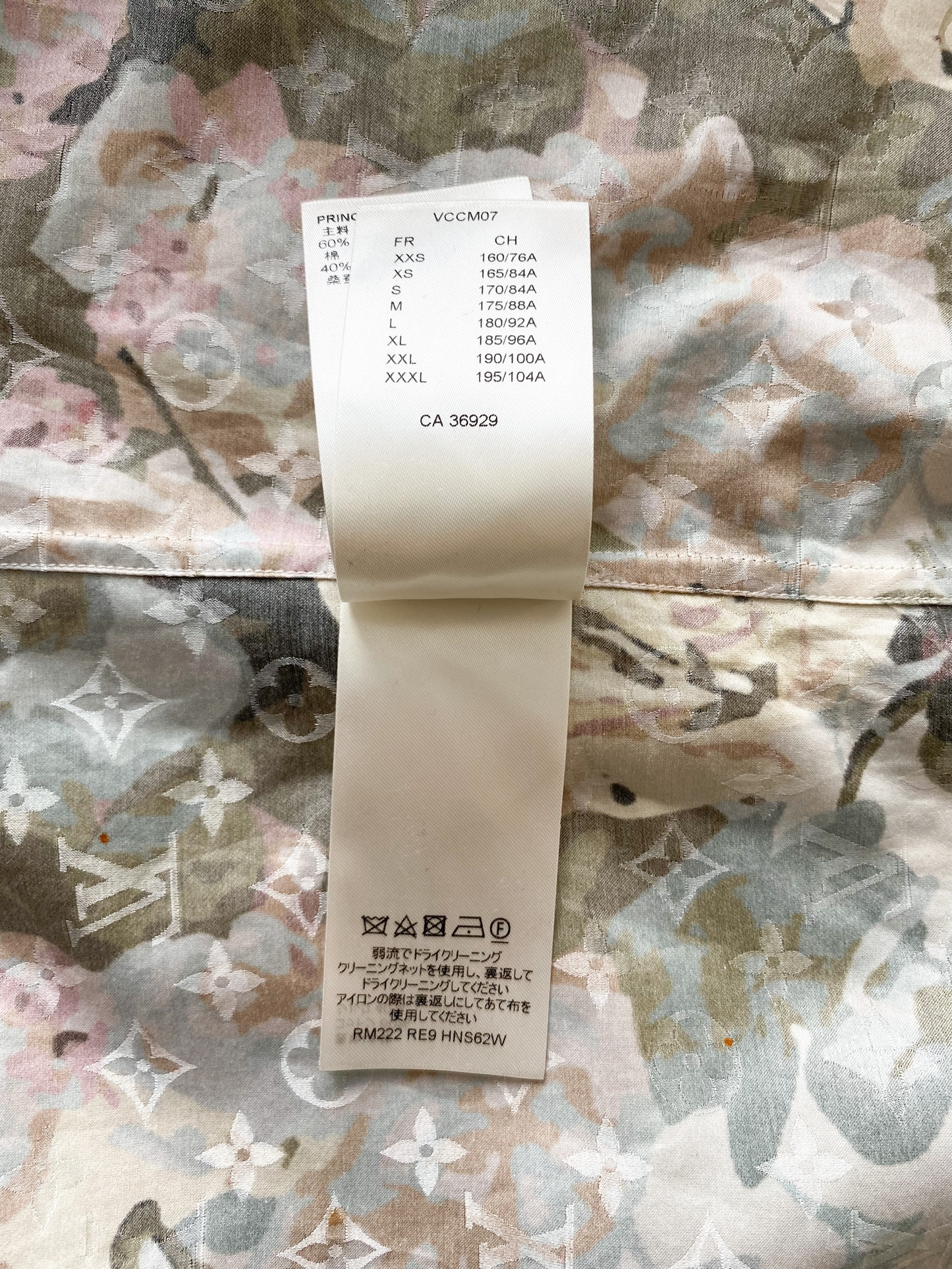 Louis Vuitton Monogram Flower Silk Blend Button Up Shirt