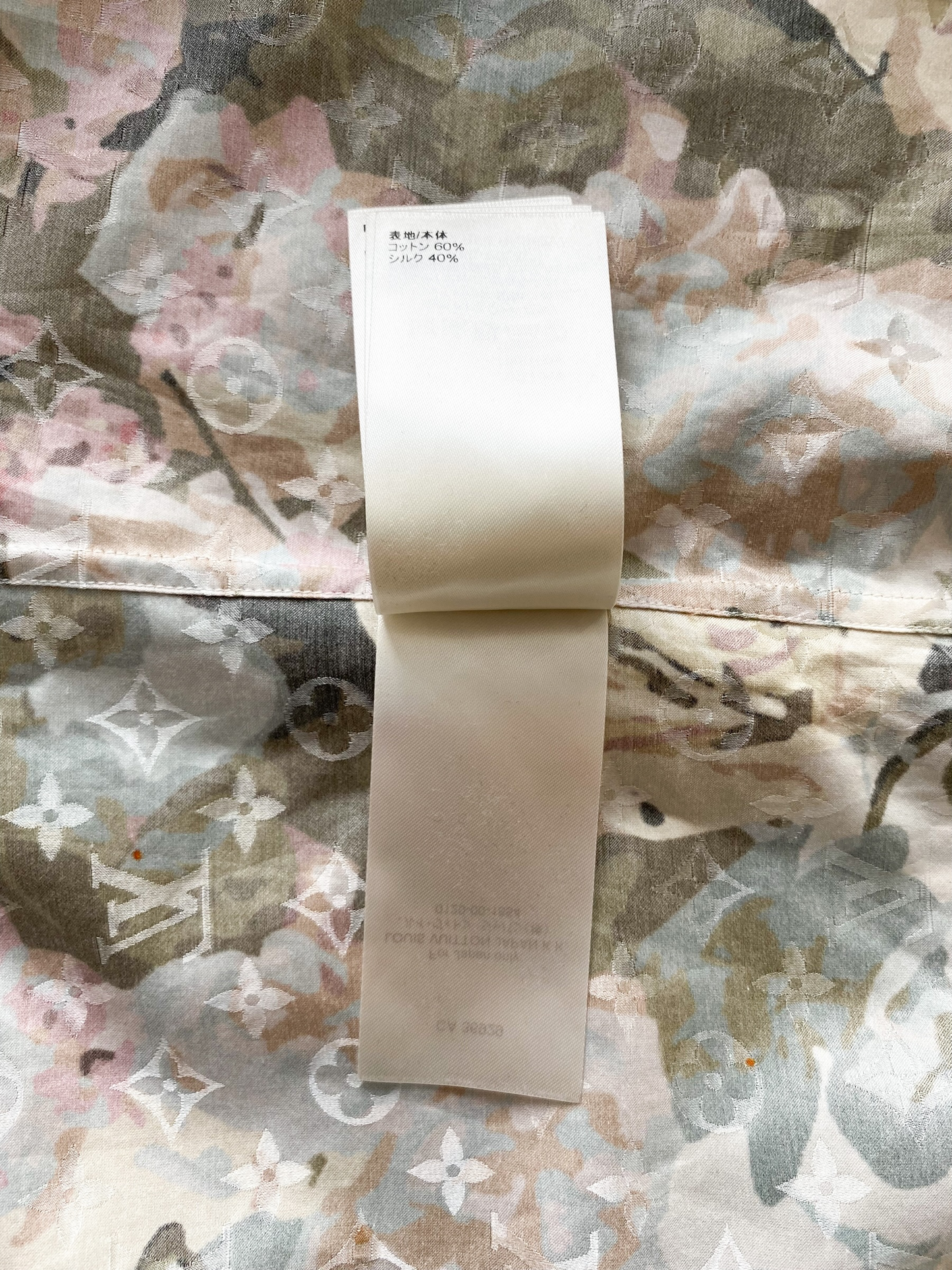 Louis Vuitton Monogram Flower Silk Blend Button Up Shirt