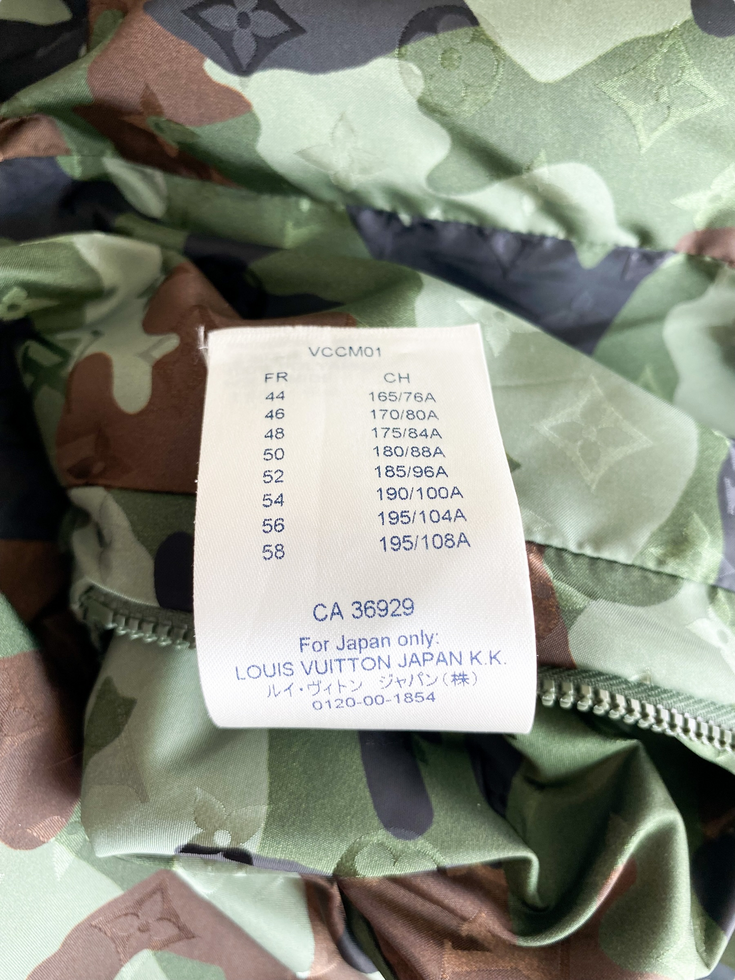 Louis Vuitton Green Camo Monogram Windbreaker