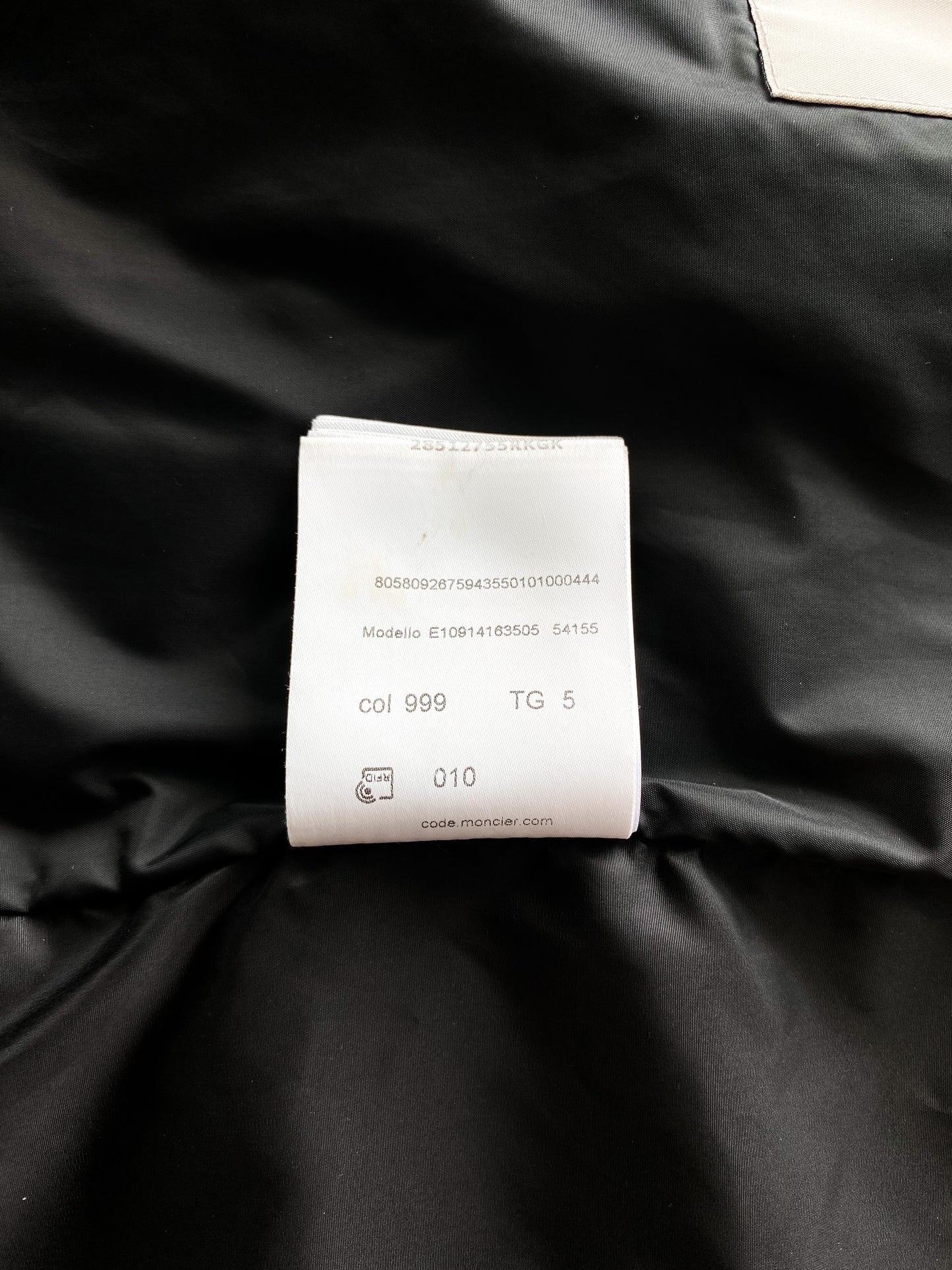 Moncler Black Massereau Logo Trim Windbreaker