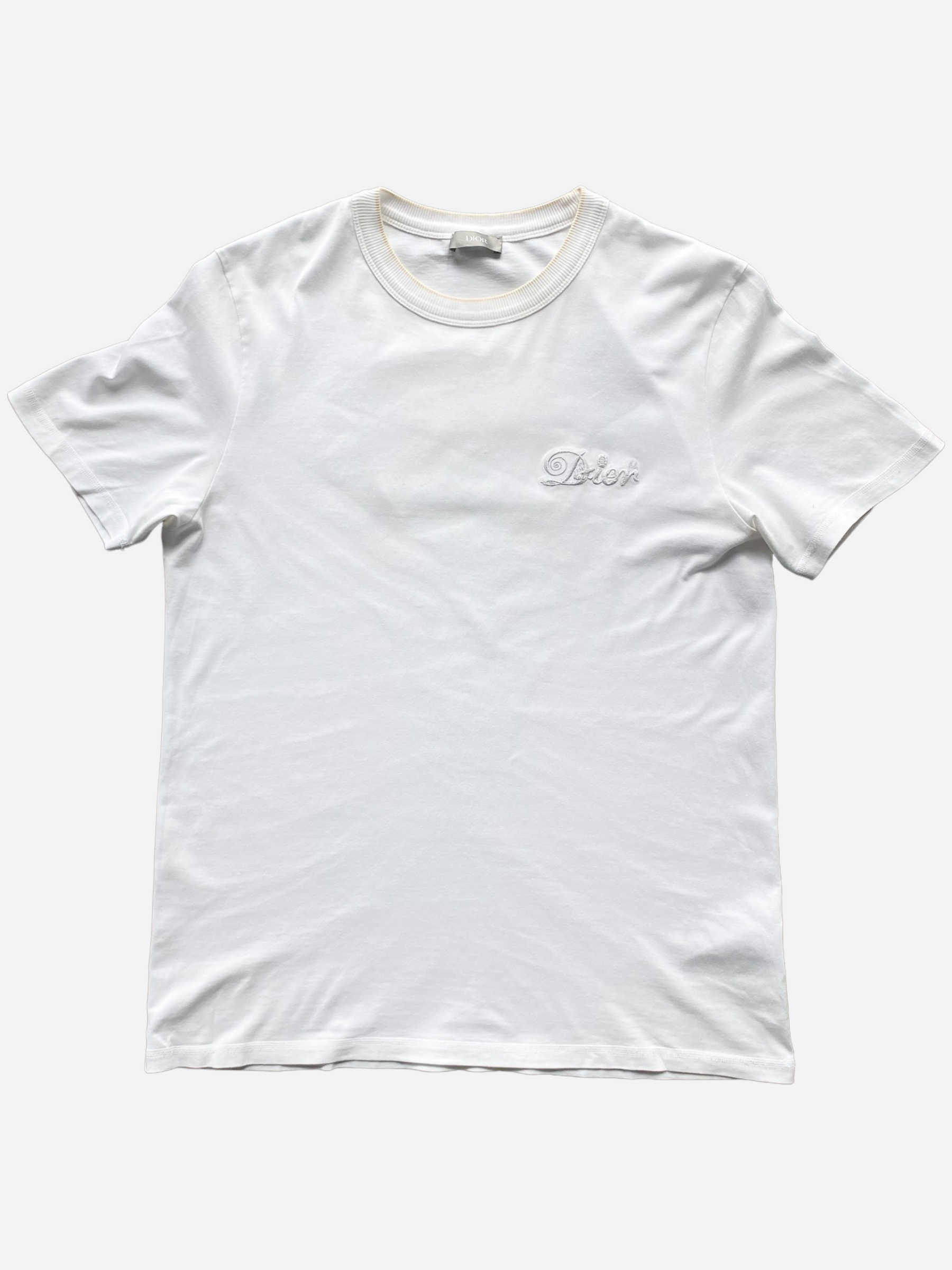 Celine White & Black Logo T-Shirt – Savonches