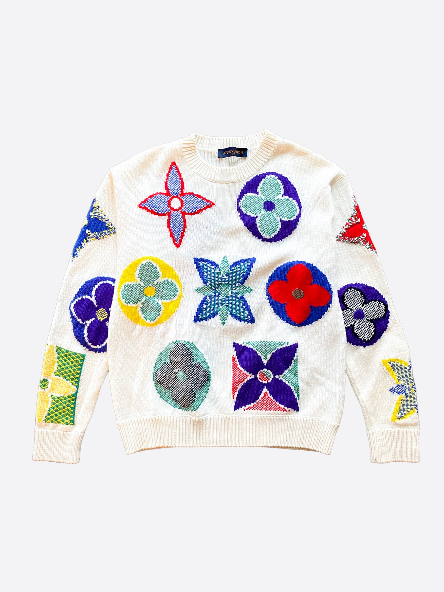 Louis vuitton flower sweater deals