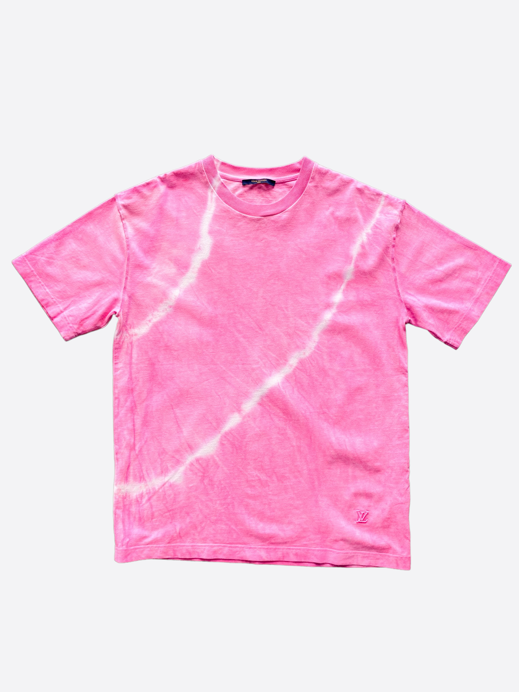 Louis Vuitton Pink Tie-Dye Logo Tee – Savonches