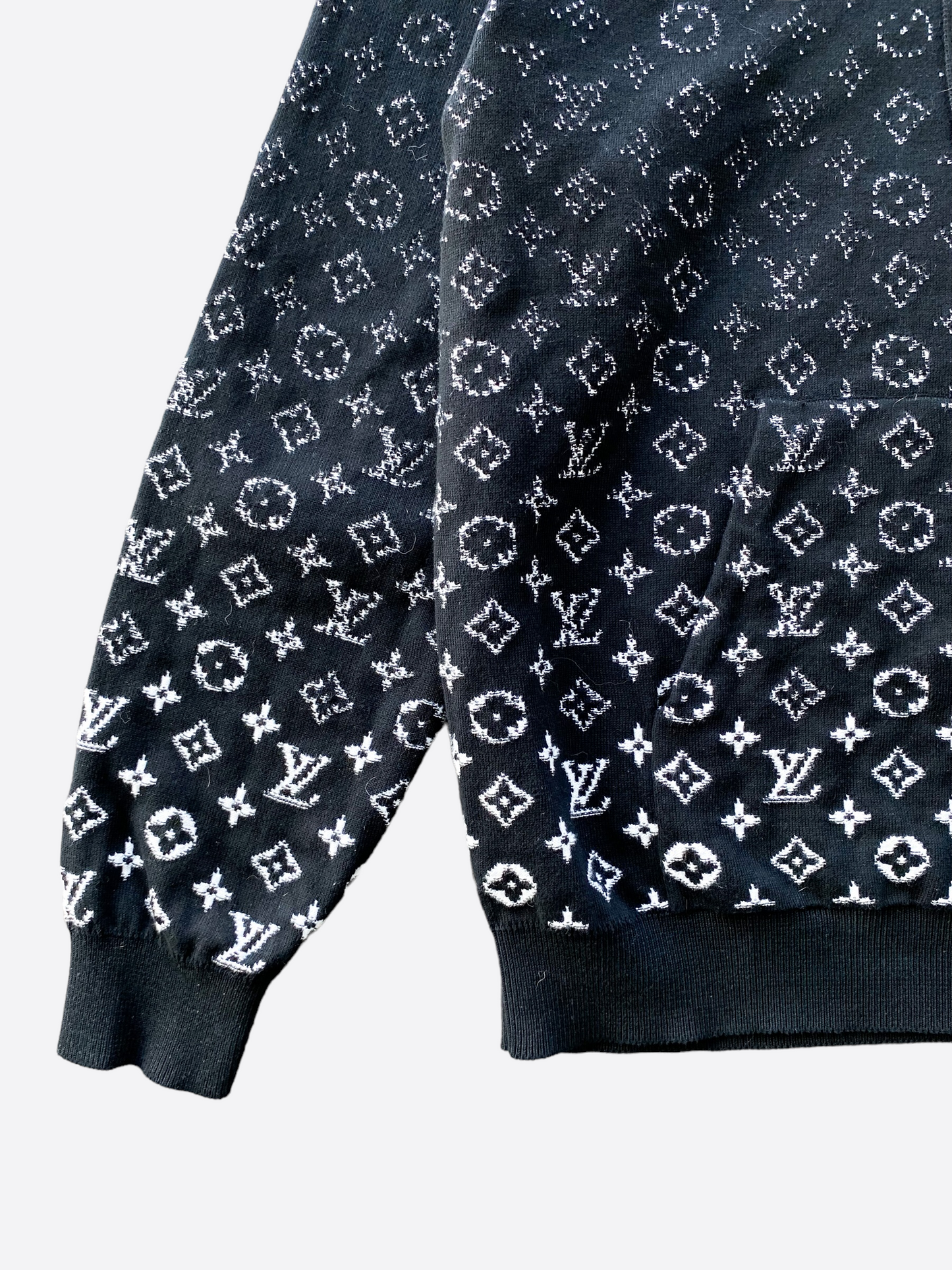 Louis Vuitton Black Monogram Gradient Hoodie