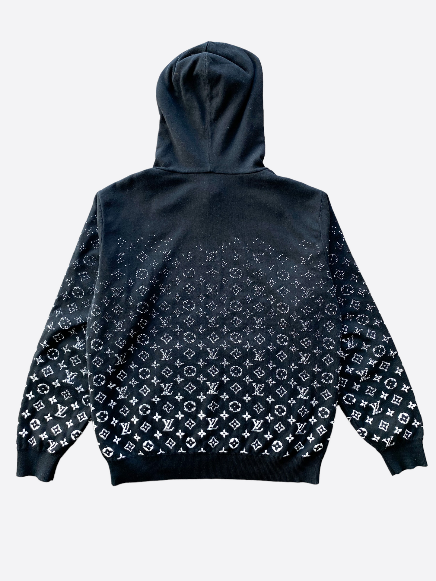 Louis Vuitton Black Monogram Gradient Hoodie