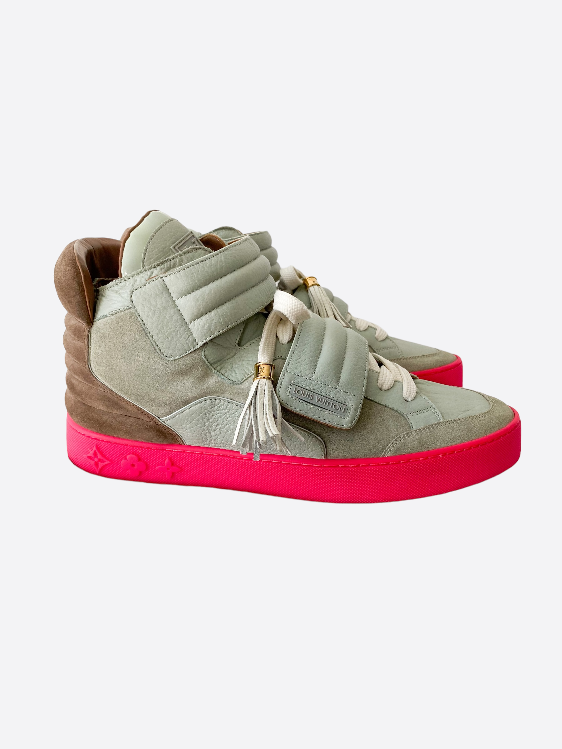 Louis Vuitton Jaspers Kanye Patchwork Grey/Pink - Mens, Size 13