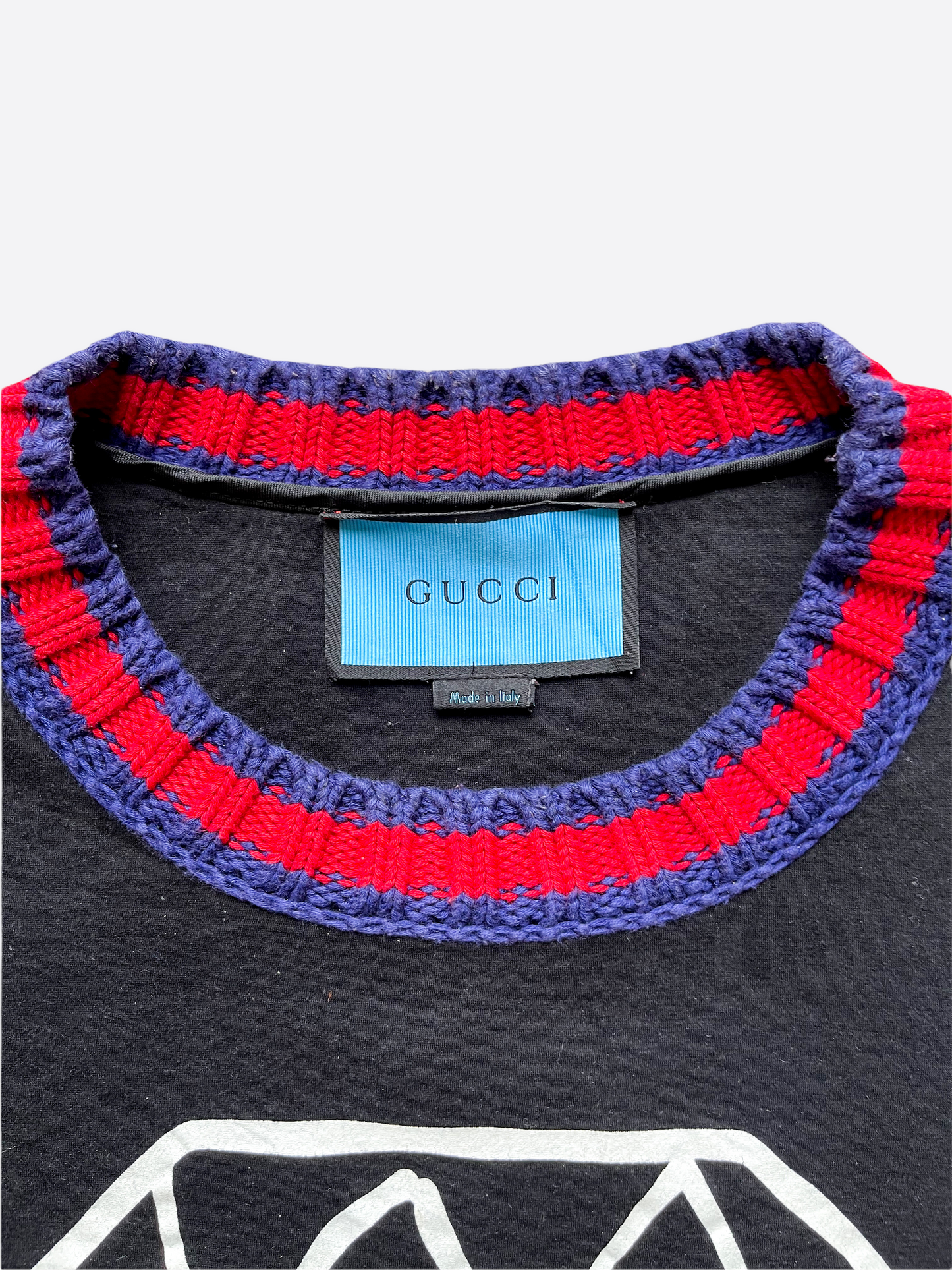 Gucci Ghost Diamond Logo Neoprene Sweater