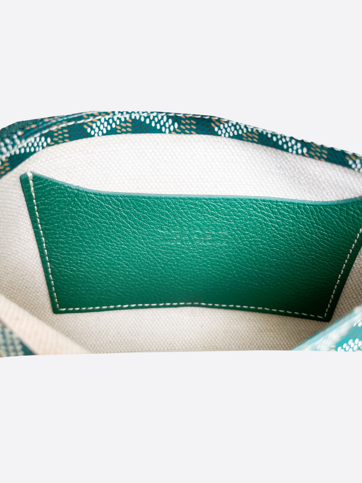 Goyard Green Plumet Clutch Cross Body Bag