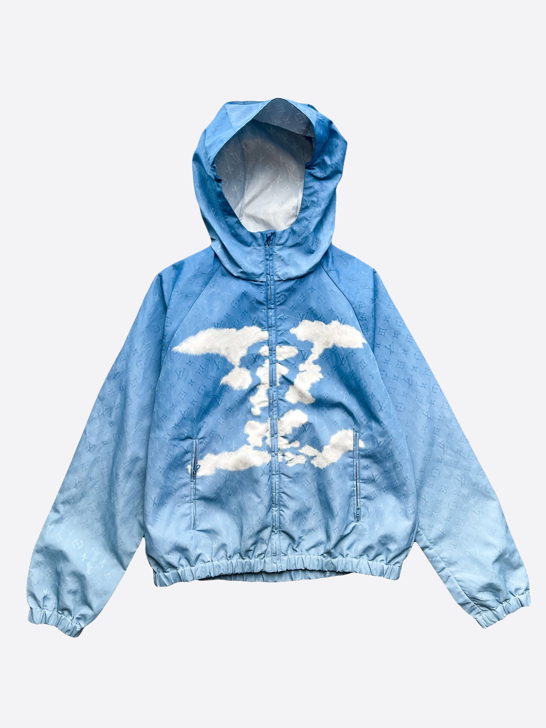 Louis Vuitton Clouds Calfskin Bomber Jacket - Blue Outerwear, Clothing -  LOU765704
