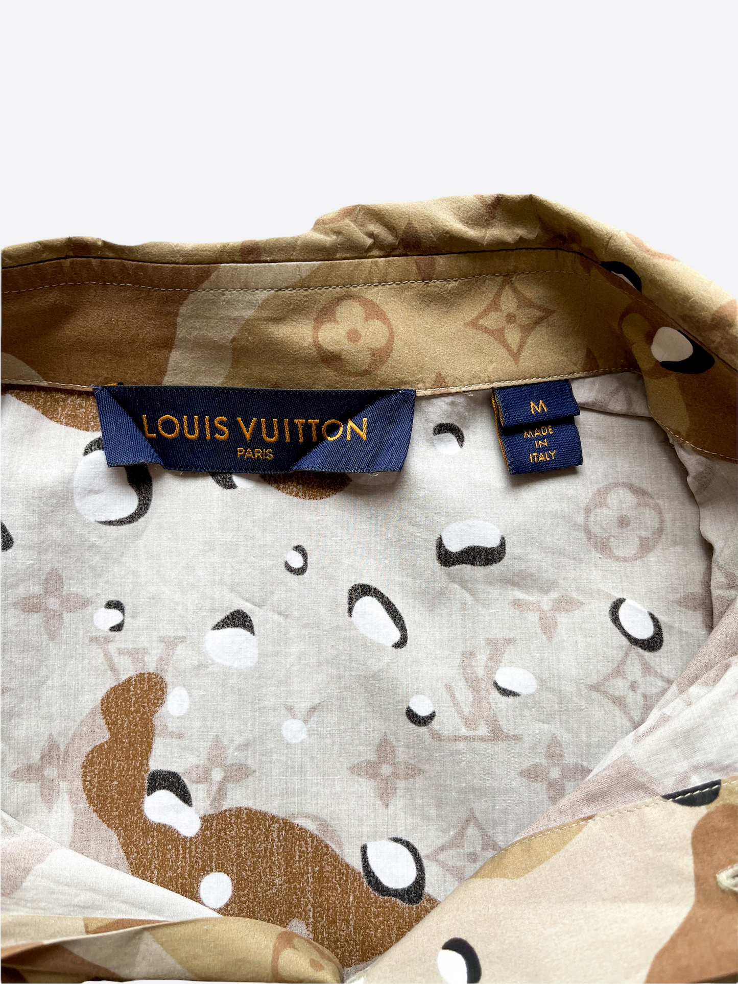 Louis Vuitton Desert Camo Button Up Shirt