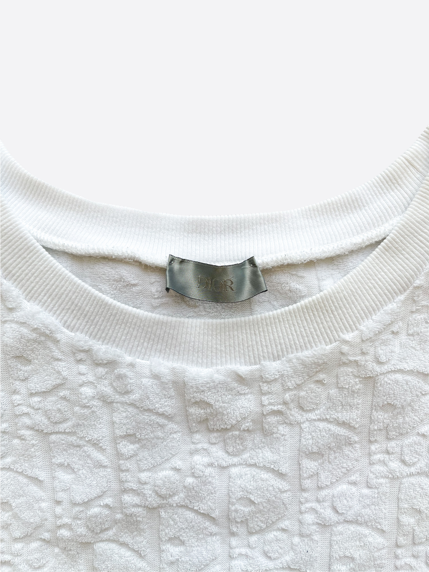 Dior White Monogram Towel Tee