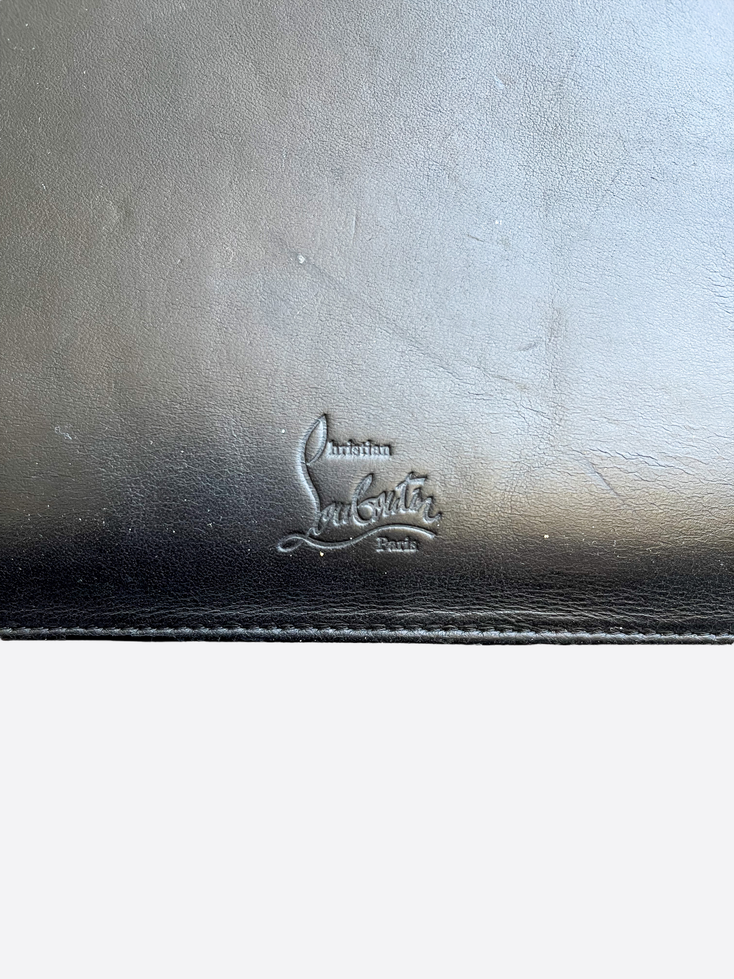 Christian Louboutin Black Spiked Document Holder