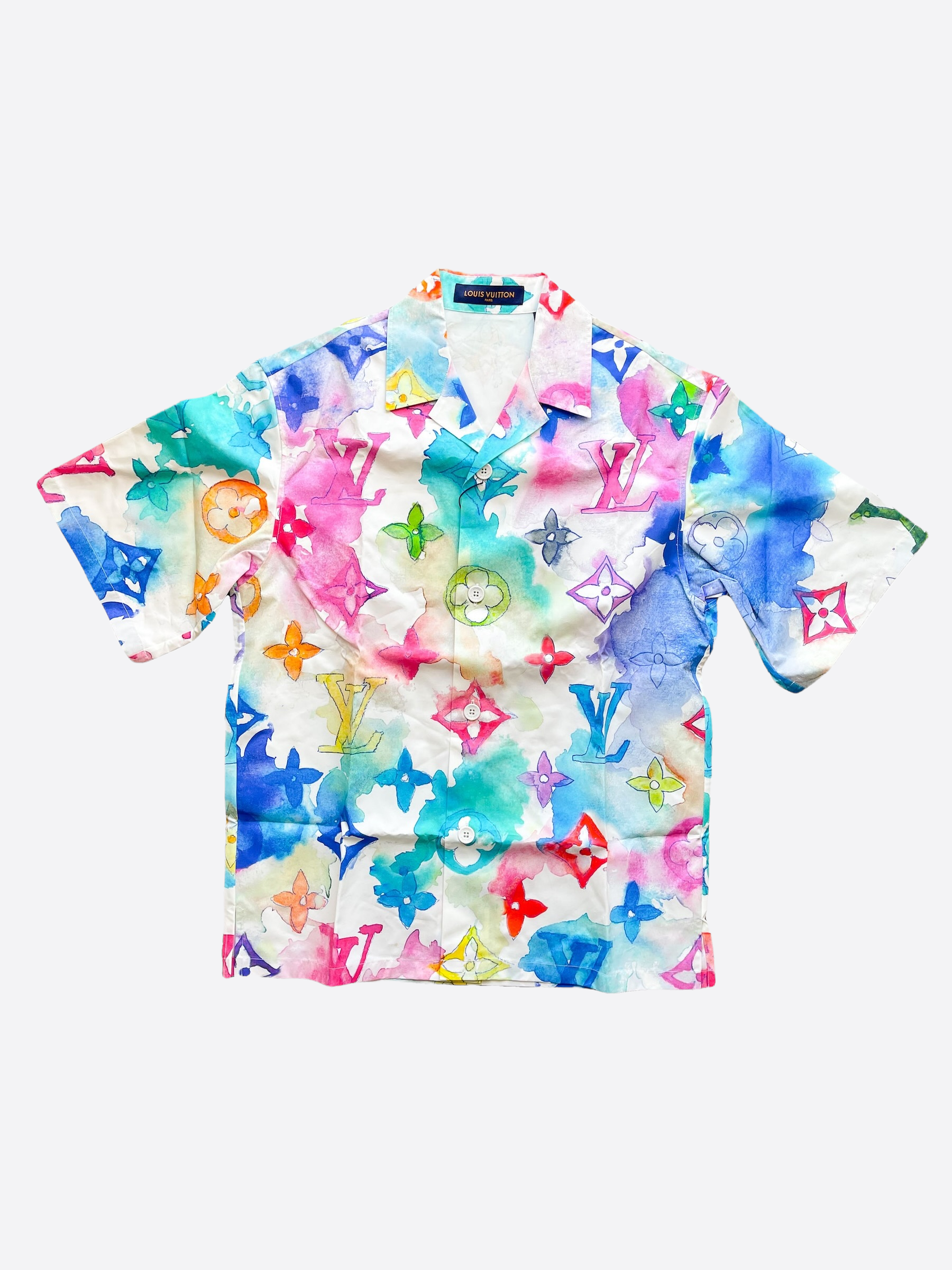 multicolor watercolor shirt
