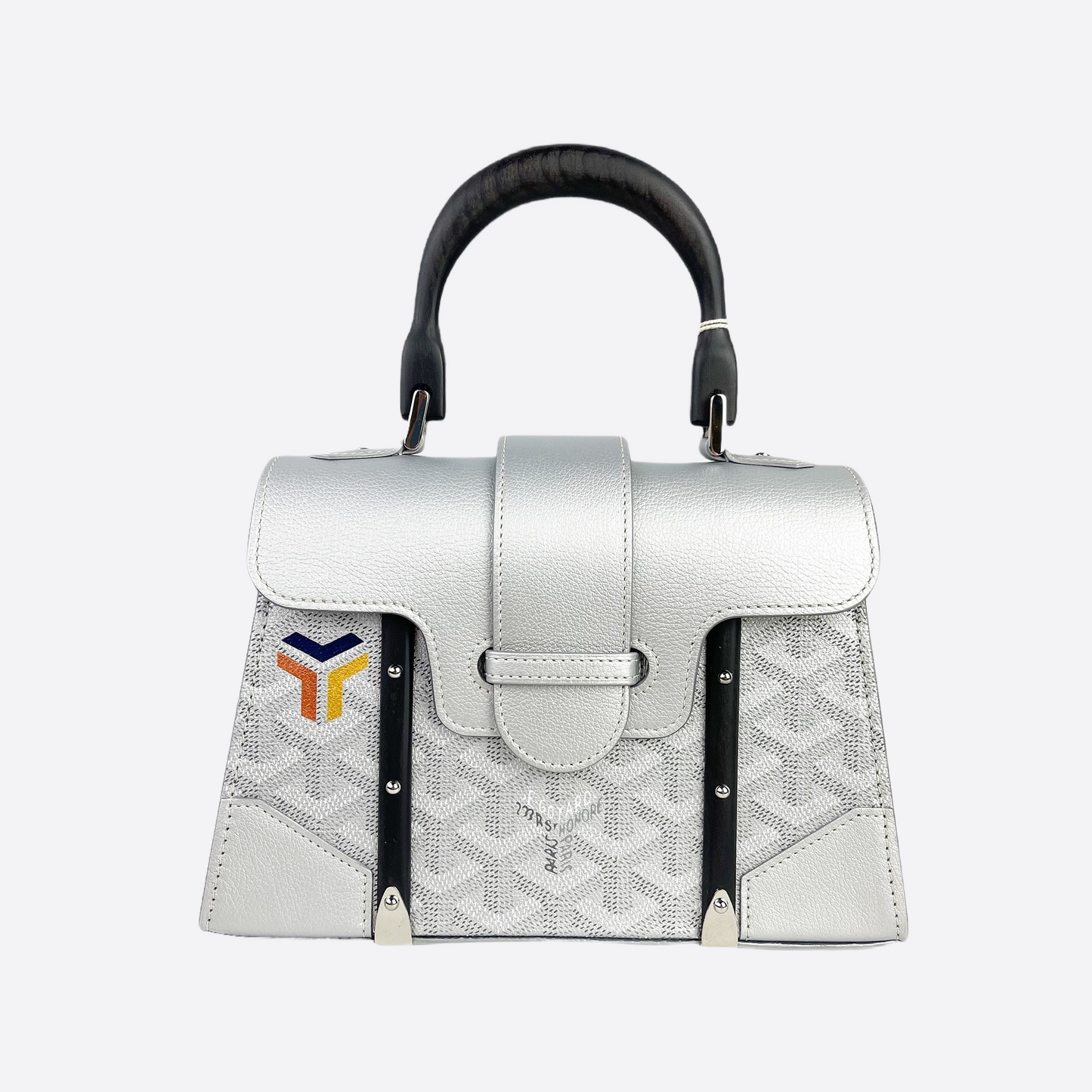 Silver Goyard Sac Saigon Mini Structure