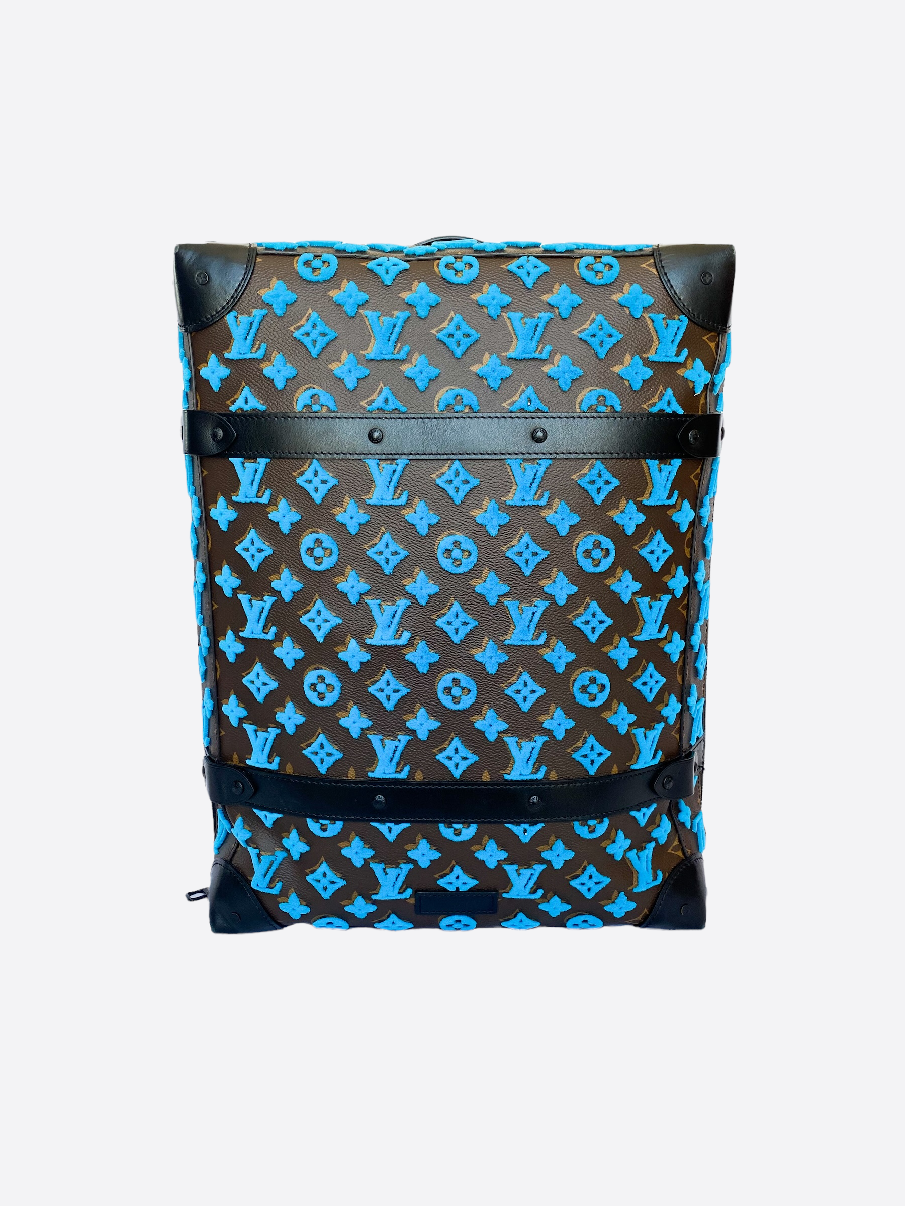 Louis Vuitton Soft Trunk Backpack Monogram Tuffetage PM Turquoise