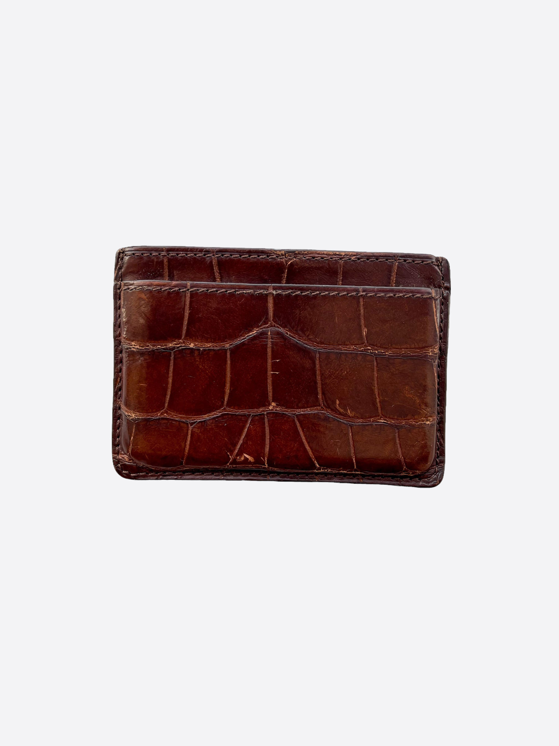 Louis Vuitton Alligator Card Case - Orange Wallets, Accessories - LOU805178
