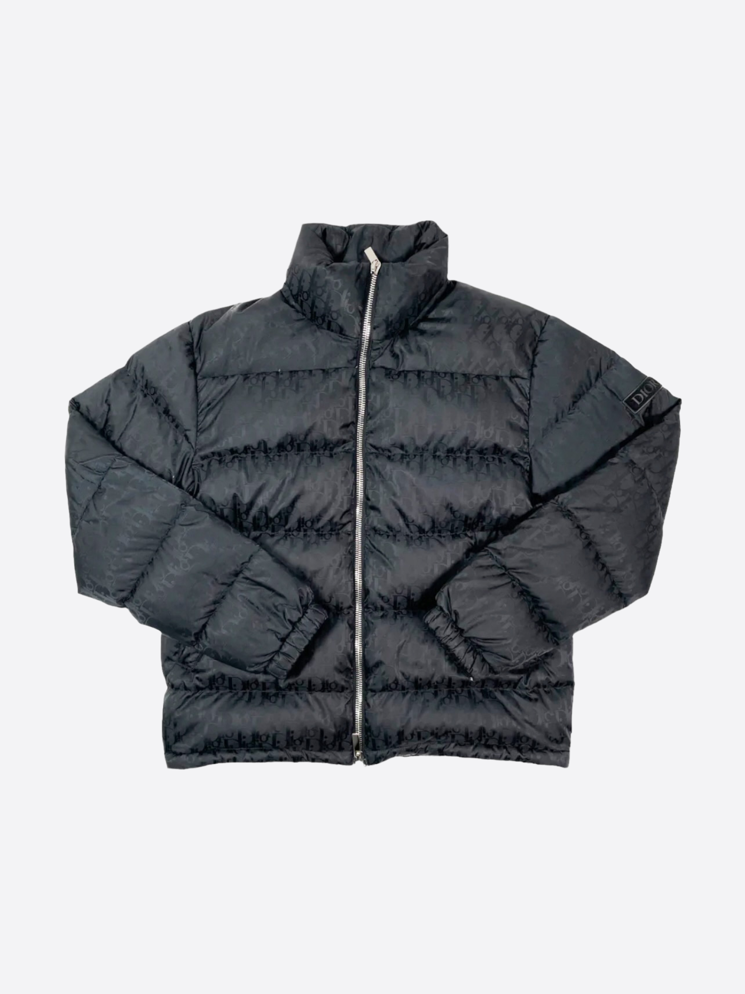 Black dior top puffer jacket