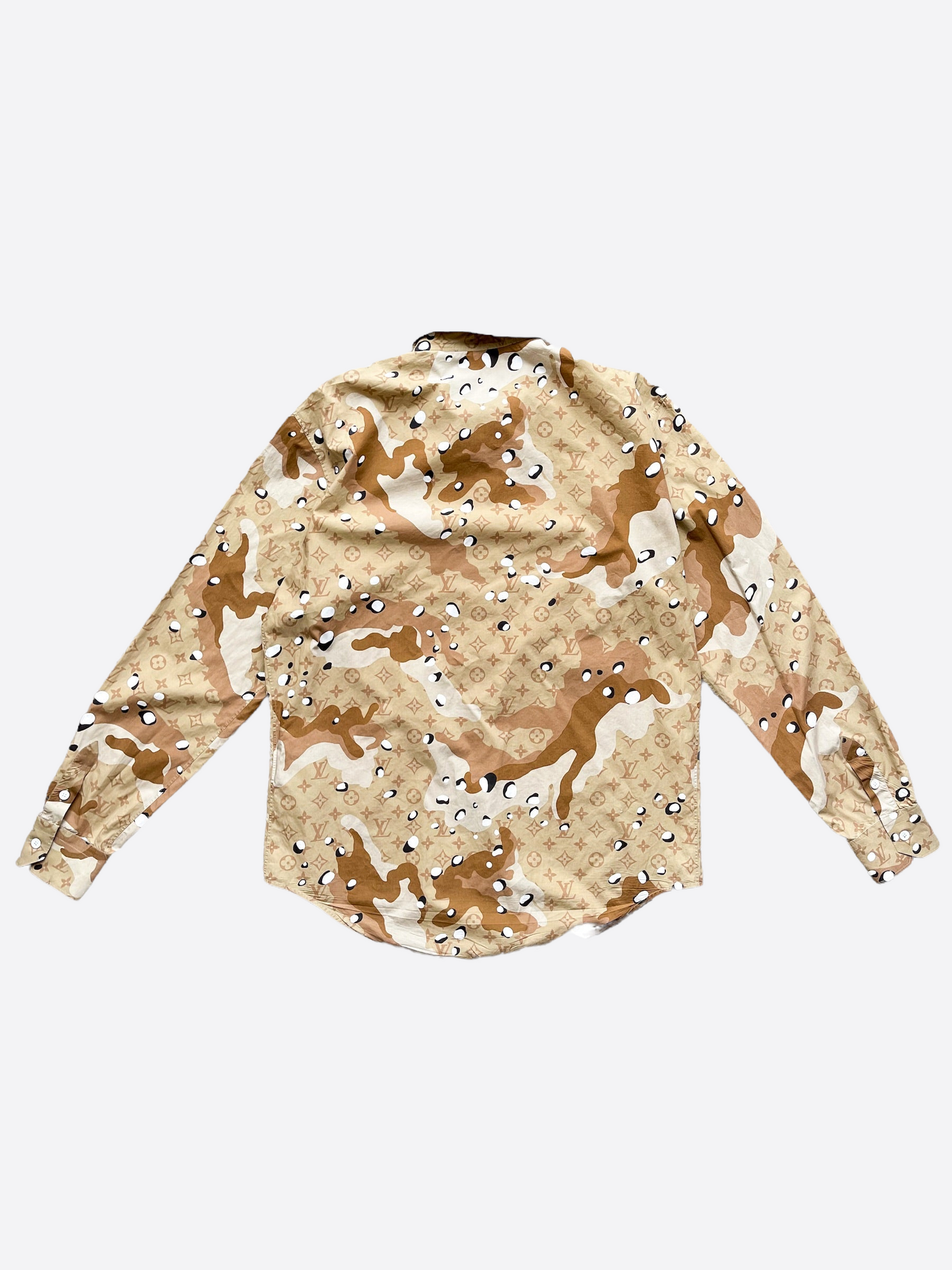 Louis Vuitton Desert Camo Button Up Shirt
