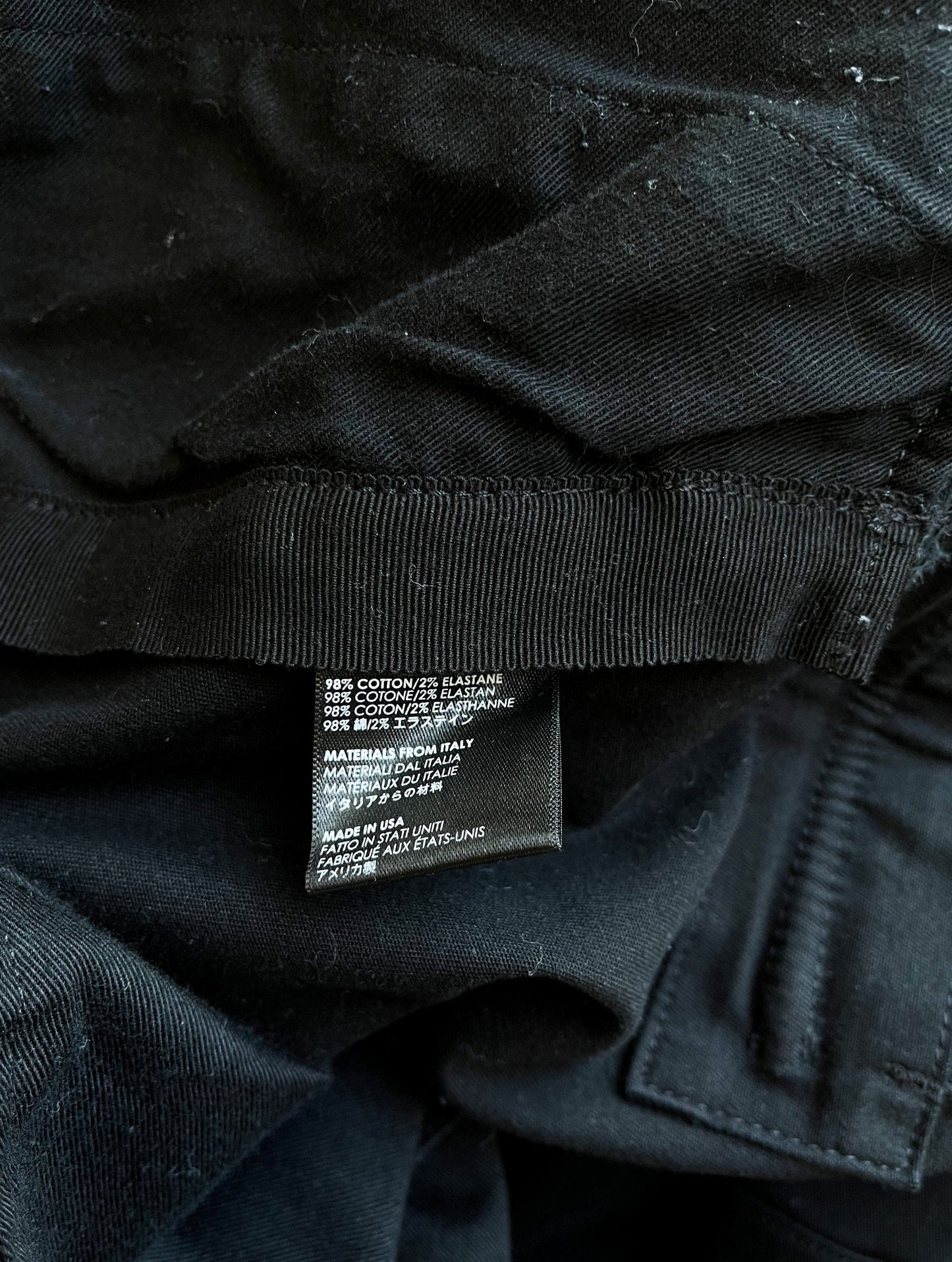 Amiri Black & Red Track Cargo Pants