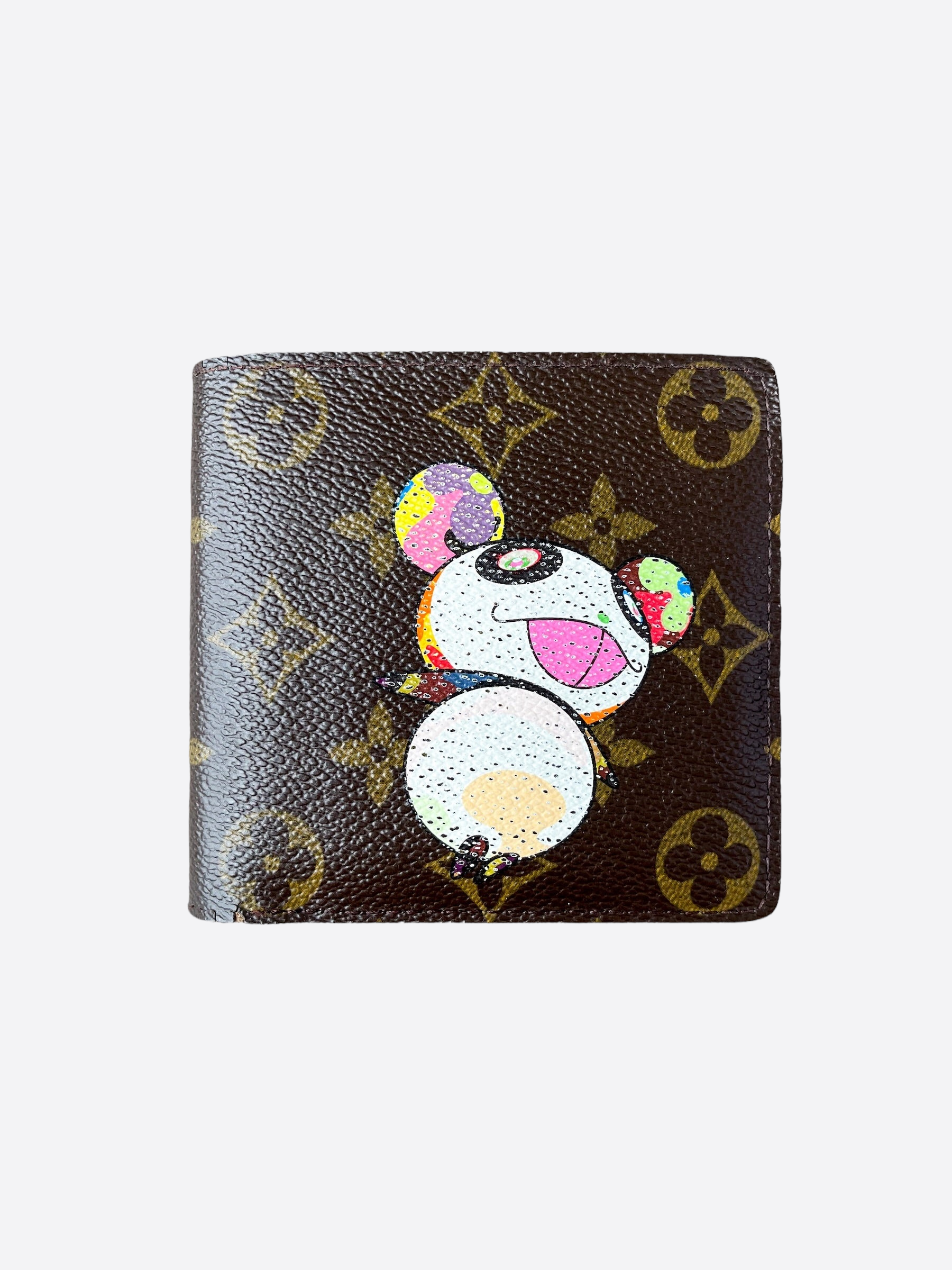 Louis Vuitton Takashi Murakami Camo Monogram Passport Cover – Savonches