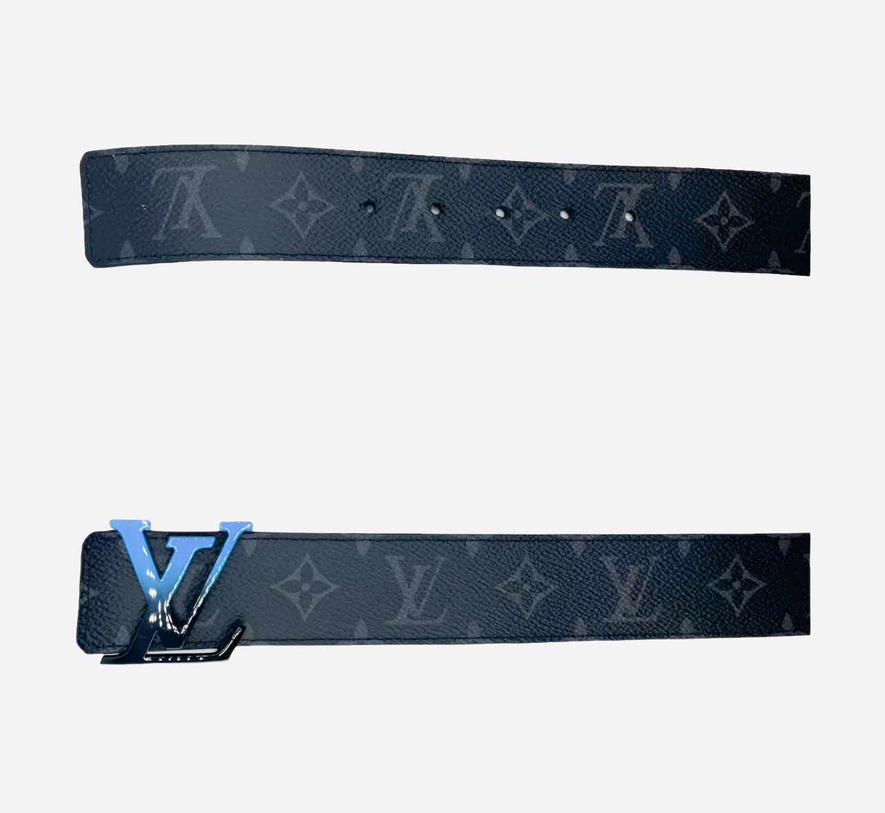 Louis Vuitton Monogram Eclipse Blue Sunset Belt