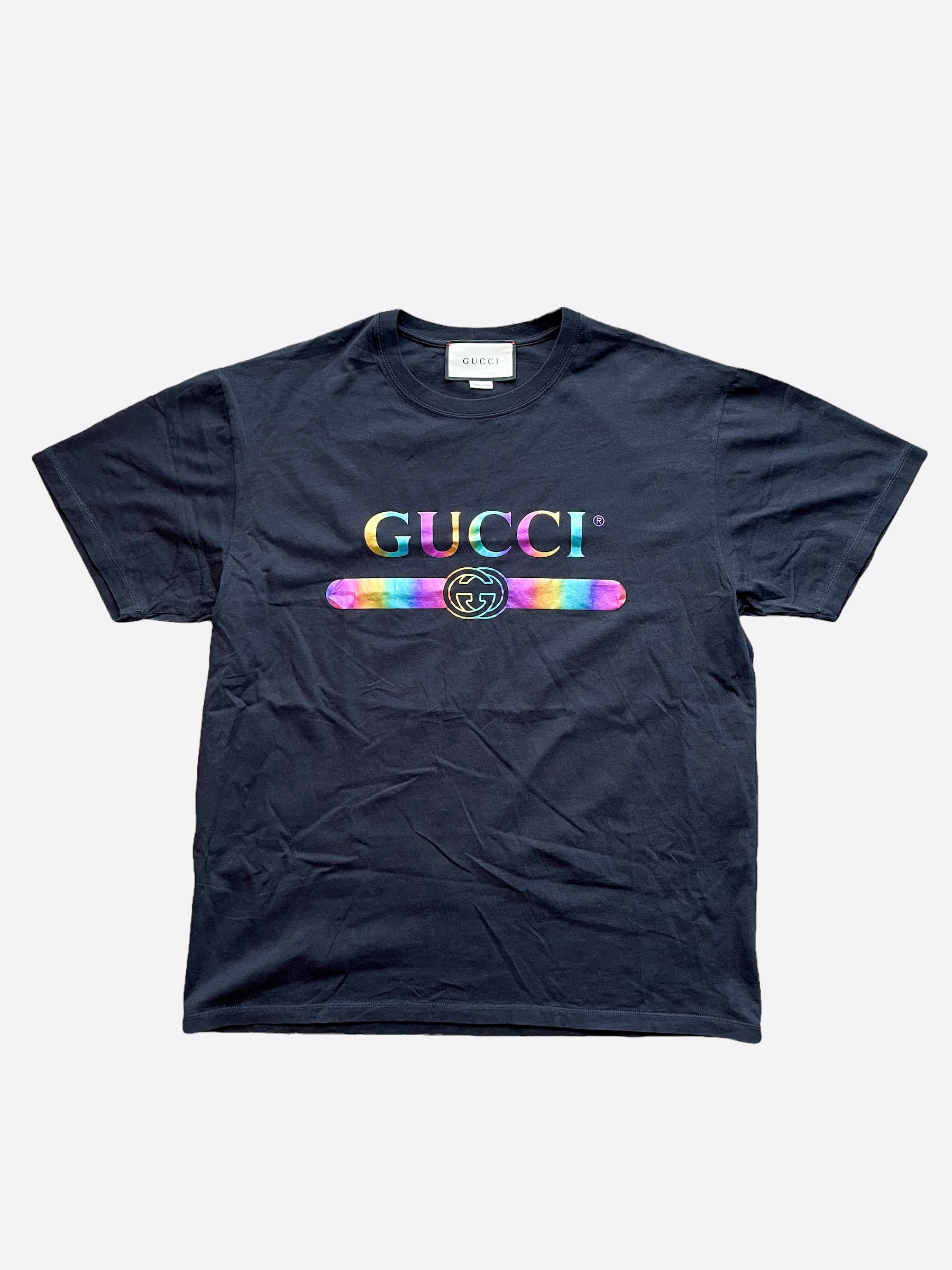 Gucci t 2024 shirt rainbow