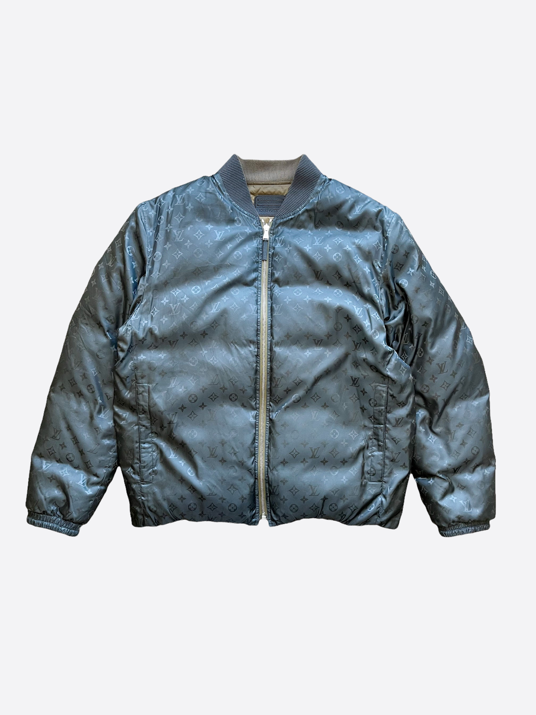 Louis Vuitton Supreme Red Leather Monogram Bomber Jacket – Savonches