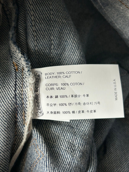 Chrome Hearts Levis Blue Cheetah Patch Women's Jeans