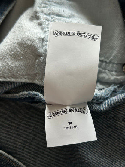 Chrome Hearts Levis Blue Multicolor Cross Patch Jeans