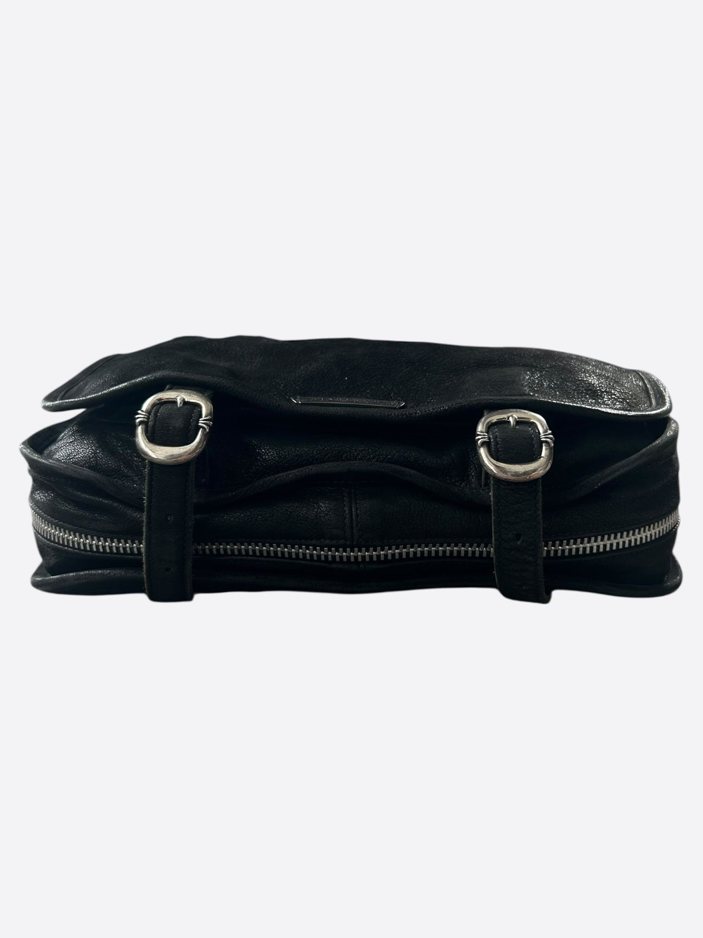 Chrome Hearts Black Cross Patch Gunslinger Messenger Bag