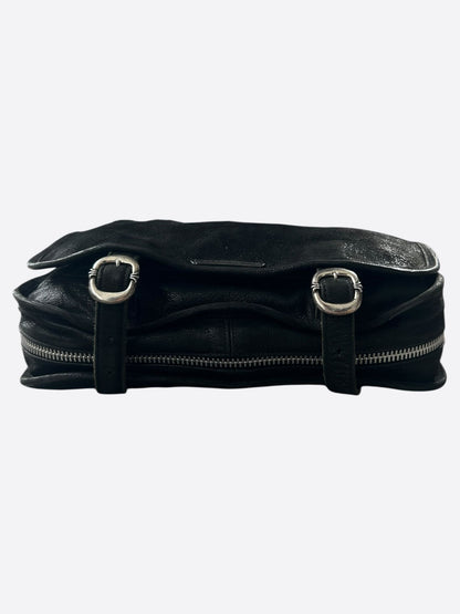 Chrome Hearts Black Cross Patch Gunslinger Messenger Bag