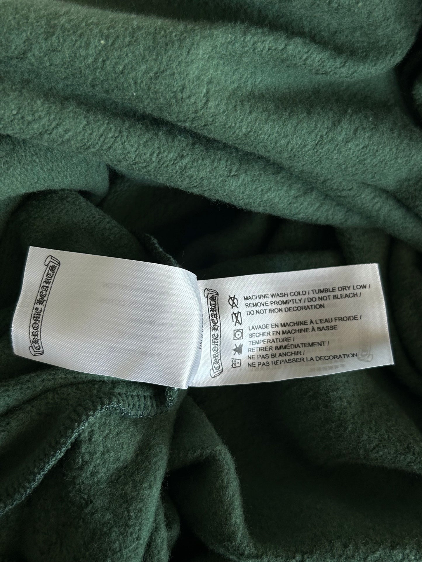 Chrome Hearts Green & Yellow T-Bar Logo Hoodie