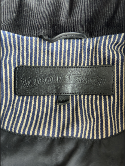 Chrome Hearts Blue & White Pinstripe Workwear Jacket