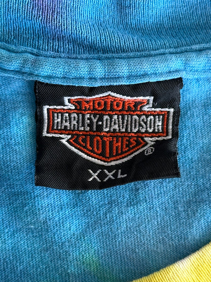 Vintage Tie-Dye Harley-Davidson Ol' McDonald Hog Farm T-Shirt