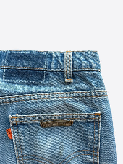 Chrome Hearts Levis Blue & Black Cross Patch Jeans