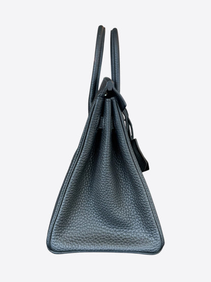 Hermes Black Togo & Palladium Hardware Birkin 25