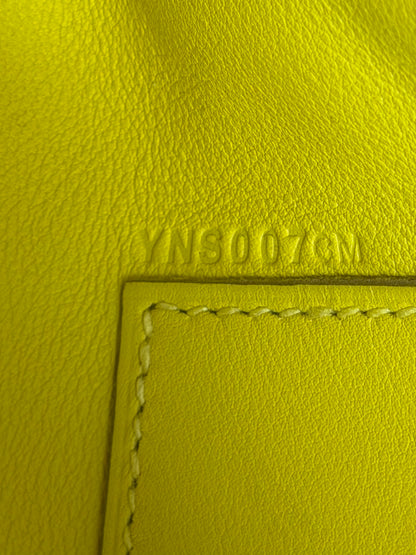 Hermes Lime Swift & Gold Hardware Kelly Pochette